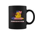 4Th Of July Usa Patriotic Firecracker Rubber Duck Coffee Mug