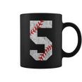 5Th Birthday Baseball Big Number Five 5 Year Old Boy Girl V2 Coffee Mug