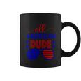All American Dude Sunglasses 4Th Of July Independence Day Patriotic Coffee Mug