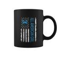 All American Girls 4Th Of July Shirt Daughter Messy Bun Usa Coffee Mug