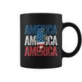 America Cheetah Leopard Lightning Bolt 4Th Of July Coffee Mug