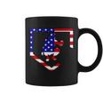 American Baseball Catcher Flag Tshirt Coffee Mug