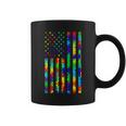 Autism Awareness Colorful Puzzle Flag Coffee Mug
