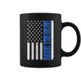 Back The Blue Thin Blue Line Us Flag Coffee Mug