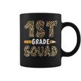 Back To School 1St Grade First Grade Squad Leopard Teacher Coffee Mug
