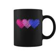 Bisexual Flag Hearts Love Lgbt Bi Pride Coffee Mug