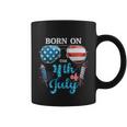 Born On The Fourth Of July 4Th Of July Birthday Patriotic Coffee Mug