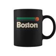 Boston Basketball Bball Massachusetts Green Retro Boston Graphic Design Printed Casual Daily Basic Coffee Mug
