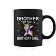 Brother Of The Birthday Girl Unicorn Dabbing Party Tshirt Coffee Mug