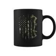 Camo American Flag Bowhunting Bow Archery Deer Hunting Gift Coffee Mug
