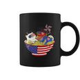 Cats Ramen Anime American Flag Funny 4Th Of July Cat Lovers Coffee Mug