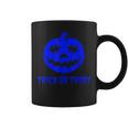 Cool Trick Or Treat Blue Autism Awareness Pumpkin Halloween Coffee Mug