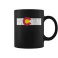 Distressed Colorado State Flag Denver Co Patriotic Tshirt Coffee Mug