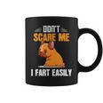 Dont Scare Me I Fart Easily Funny Pug Dog Lovers  Coffee Mug