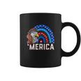 Eagle Mullet 4Th Of July Rainbow American Flag Coffee Mug