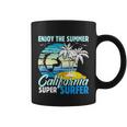 Enjoy The Summer California Super Surfer Surfing Coffee Mug