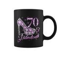 Fabulous & 70 Sparkly Shiny Heel 70Th Birthday V2 Coffee Mug