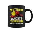 Firefighter Retired Goodbye Tension Hello Pension Firefighter V2 Coffee Mug