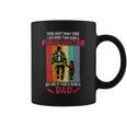 Firefighter Retro Vintage Father And Son Firefighter Dad Fathers Day Coffee Mug
