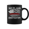Firefighter Thin Red Line Wildland Firefighter American Flag Axe Fire V2 Coffee Mug