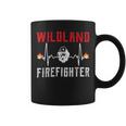 Firefighter Wildland Firefighter Fire Rescue Department Heartbeat Line V3 Coffee Mug