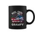 Flag Vintage Reel Cool Grampy Fishing For 4Th Of July Coffee Mug