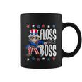 Floss Like A Boss 4Th Of July Shirt Kids Boys Girl Uncle Sam Coffee Mug