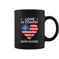 Funny 4Th Of July Christian Faith In God Heart Coffee Mug