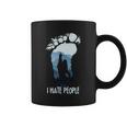 Funny Bigfoot I Hate People Coffee Mug