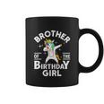 Funny Brother Of The Birthday Girl Unicorn Coffee Mug