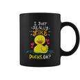 Funny Duck Ducks Rubber Gift Coffee Mug