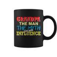Funny Grandpa Man Myth The Bad Influence Tshirt Coffee Mug