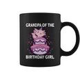 Funny Grandpa Of The Birthday Axolotl Bday Coffee Mug