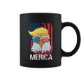 Funny Merica Trump Bald Eagle 4Th Of July Us Flag Men Women Coffee Mug