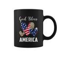God Bless America Leopard Christian 4Th Of July Coffee Mug