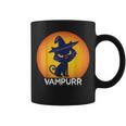 Halloween 2021 Cat Vampurr Vampire Funny Costume Coffee Mug