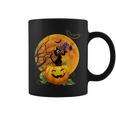 Halloween Cute Witch Cat Mom Pumpkin Moon Spooky Cat Coffee Mug