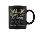 Halloween Salem Black Cat Society Familiars Welcome Coffee Mug