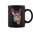 Hipster Red Nose Reindeer Christmas Lights Graphic Design Printed Casual Daily Basic Coffee Mug