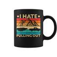 I Hate Pulling Out Boat Captain Funny Boating Retro V2 Coffee Mug
