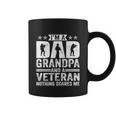 Im A Dad Grandpa And A Veteran Nothing Scares Me Father Day Gift Coffee Mug