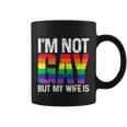 Im Not Gay But My Boyfriend Is Funny Gay Couple Gay Pride Coffee Mug