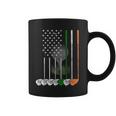 Irish American Flag Vintage Golf Flag St Patricks Day Coffee Mug