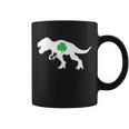 Irish Clover T-Rex Tshirt Coffee Mug