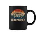Its Weird Being The Same Age As Old People Retro Sunset Coffee Mug