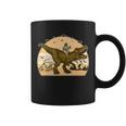 Jesus Riding T-Rex Dinosaur Funny Vintage Coffee Mug