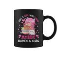 Just A Girl Who Loves Anime Ramen And Cats Kawaii Japanese Coffee Mug