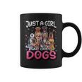 Just A Girl Who Loves Dogs Funny Puppy Dog Lover Girls  Coffee Mug