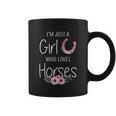 Just A Girl Who Loves Horses Horse Gifts For Girls Cute Graphic Design Printed Casual Daily Basic Coffee Mug