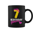 Kids 7Th Birthday Girl Birthday Girl Crown Princess Coffee Mug